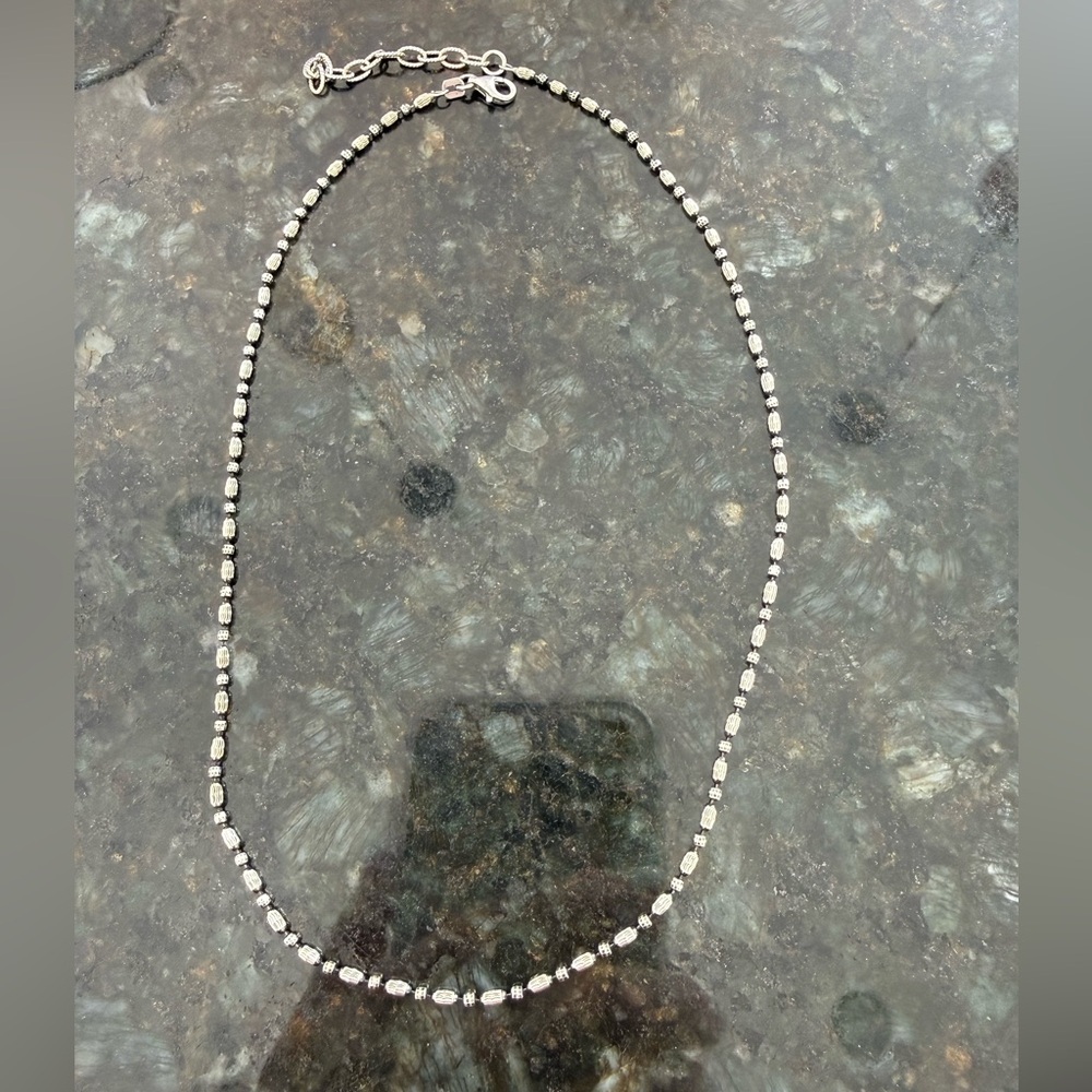 Sterling Silver chain  - mirror-cut Sterling is stunningly sparkly.